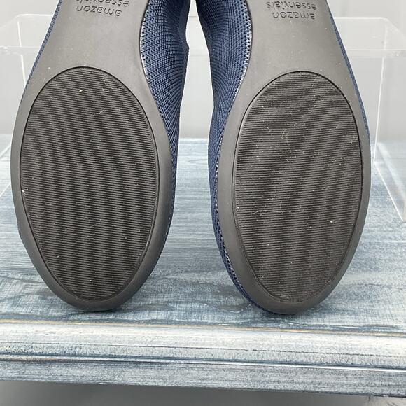 NEW Amazon Essentials Women’s Knit Ballet Flats Navy Size 5 - Picture 10 of 10